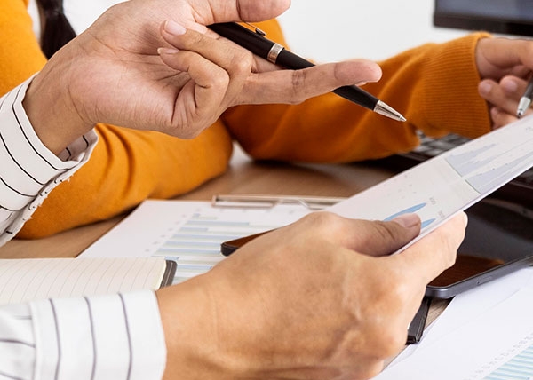 Select the loan amount and terms